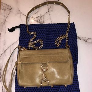 Rebecca Minkoff MAC Mini Crossbody Bag Tan Gold
